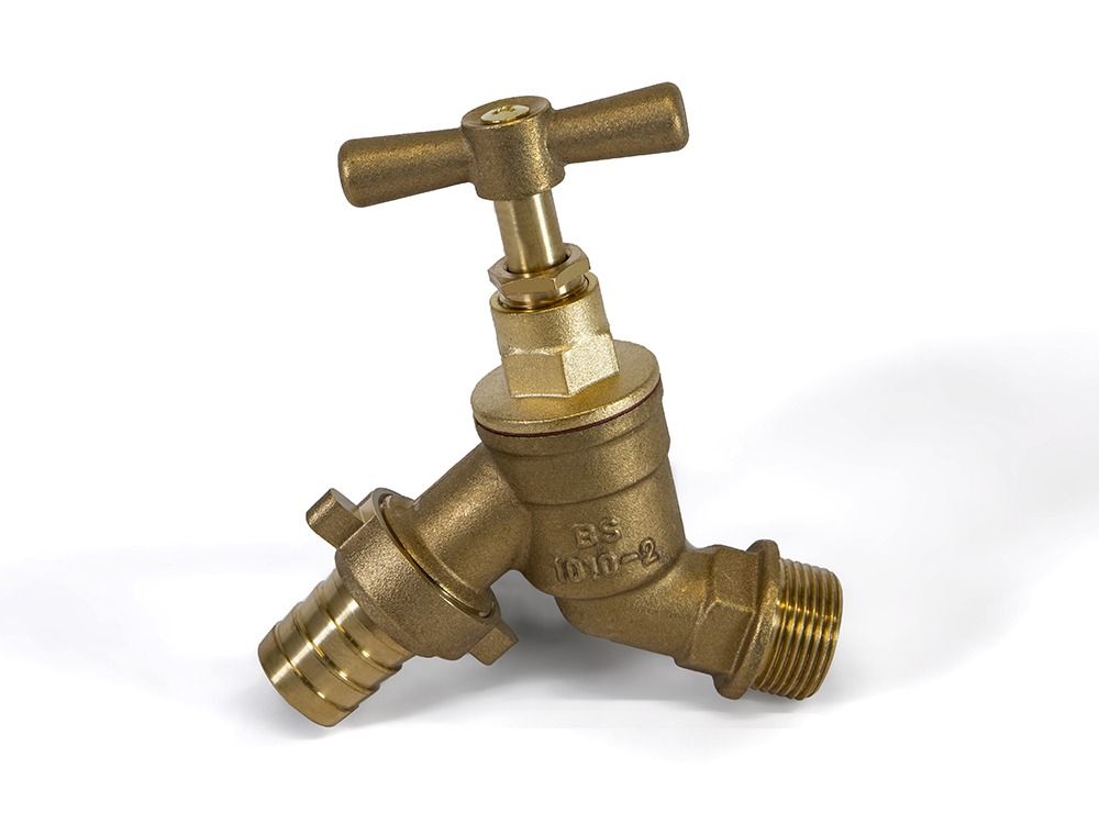 9056 Bib Tap Hose Union c/w Double Check Valve PE Pipelines