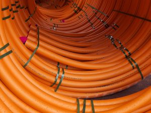 Orange gas pipe