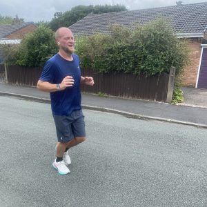 Paul on a charity run