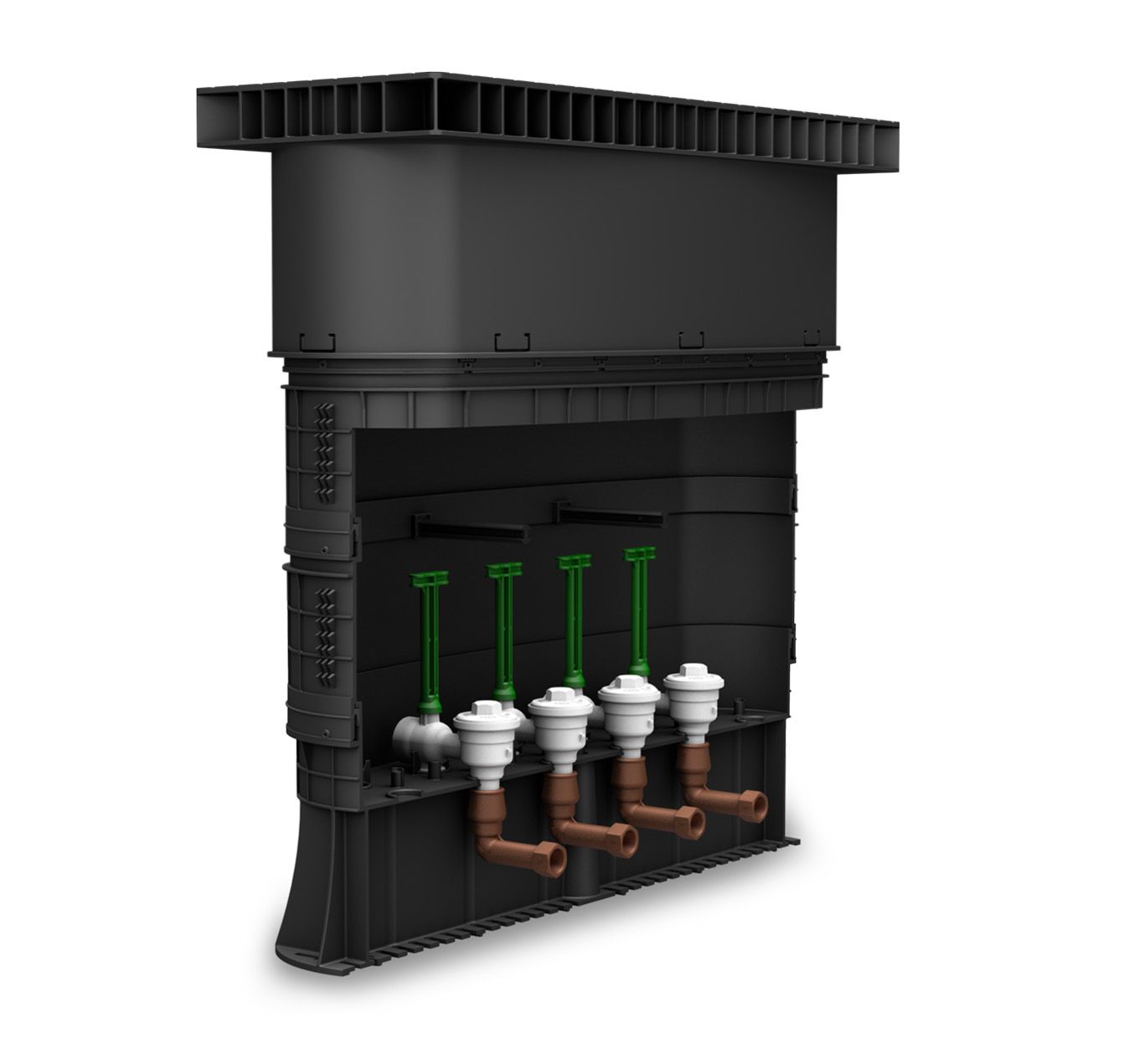 PE Pipeline Specialists - Contaminated Ground Matrix Multi Boundary Box - 4 Port