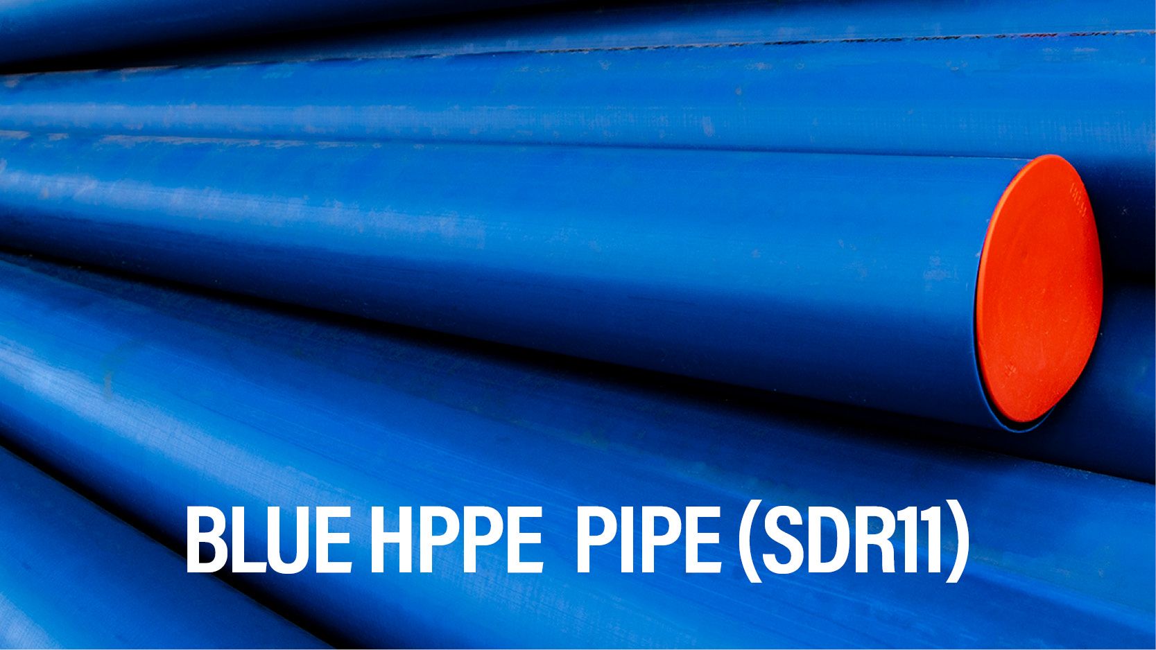 Blue HPPE pipe (SDR11) - water infrastructure
